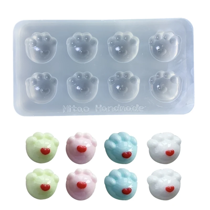 Cat-paw Resin Mold Shaker Resin Mold Fillers Silicone Shaker Filling Mold for Jewelry Drop shipping