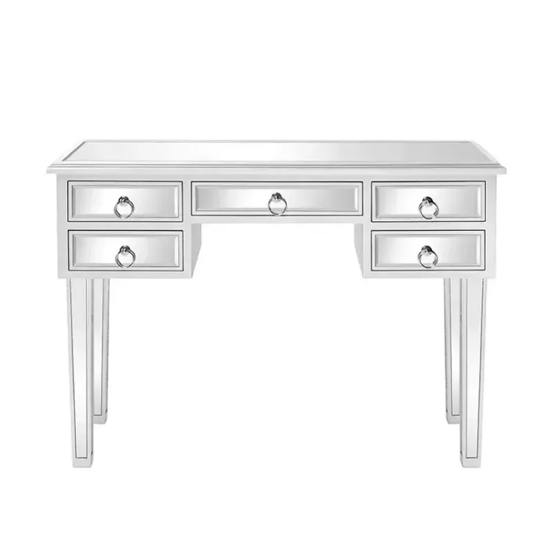 

Набор для туалетного столика, стеклянная верхняя часть для спальни, зеркальный стол для макияжа, стеклянный стол для туалетного столика с зеркалом и ящиками