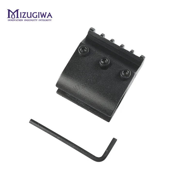 MIZUGIWA Single Tube / Double Tube Rifle Picatinny Adaptor for 20mm Mount,Base Bipod Flashlight Holder Laser