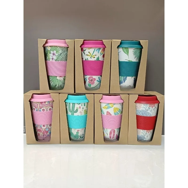 Bamboo Eco Travel Mug/Cup,Reusable And Eco Friendly Bamboo Fibre Takeaway Coffee Cup Deal Mug For Travel & Outdoors 400ml