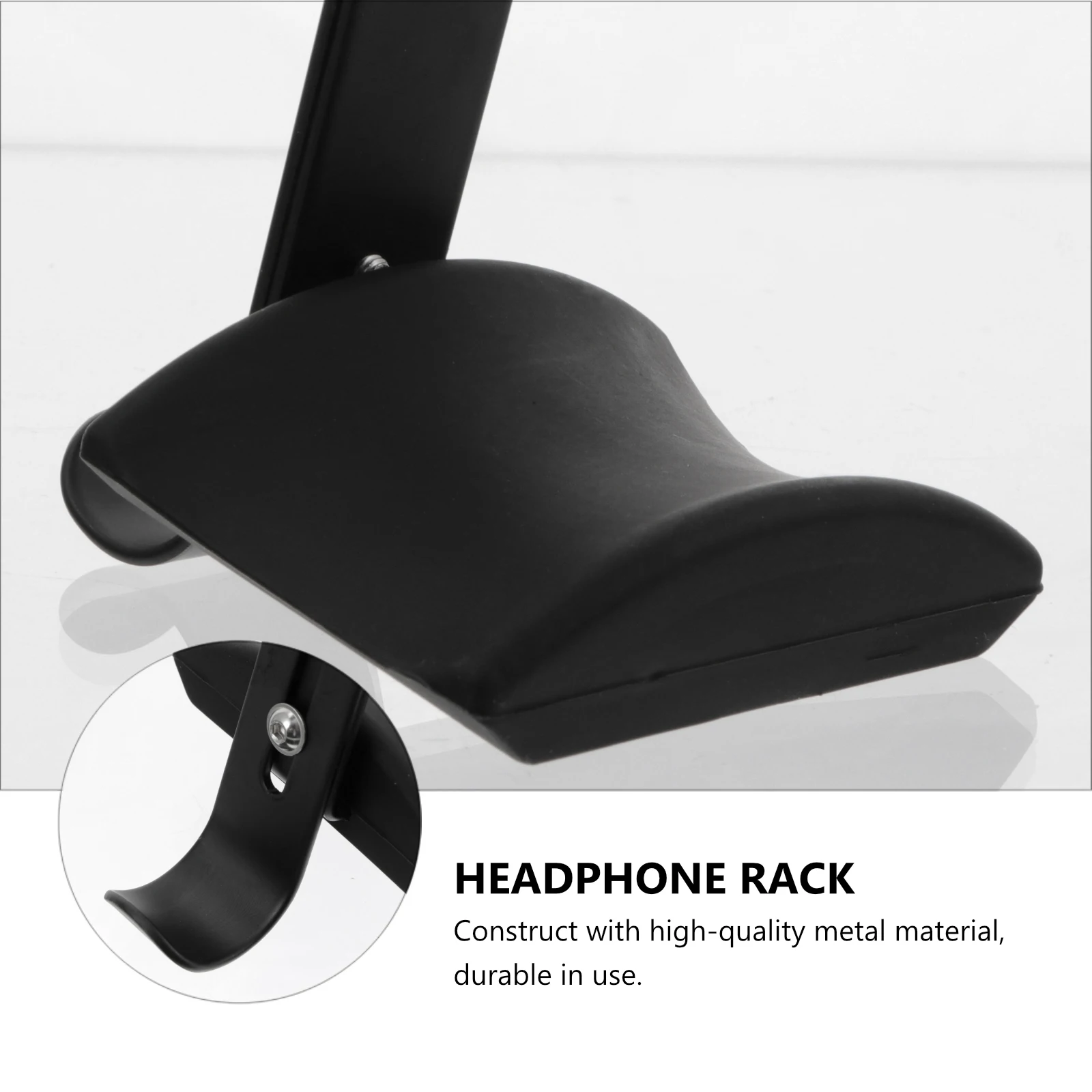 

Headphone Rack Metal Under Desk Clamp Hook Premium Material PU Pad Headset Holder Hanger Headphone Rack