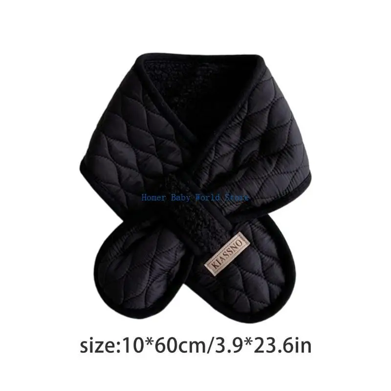 B2QD Baby Winter Scarf Neck Never Windproof Warm Warm Solv