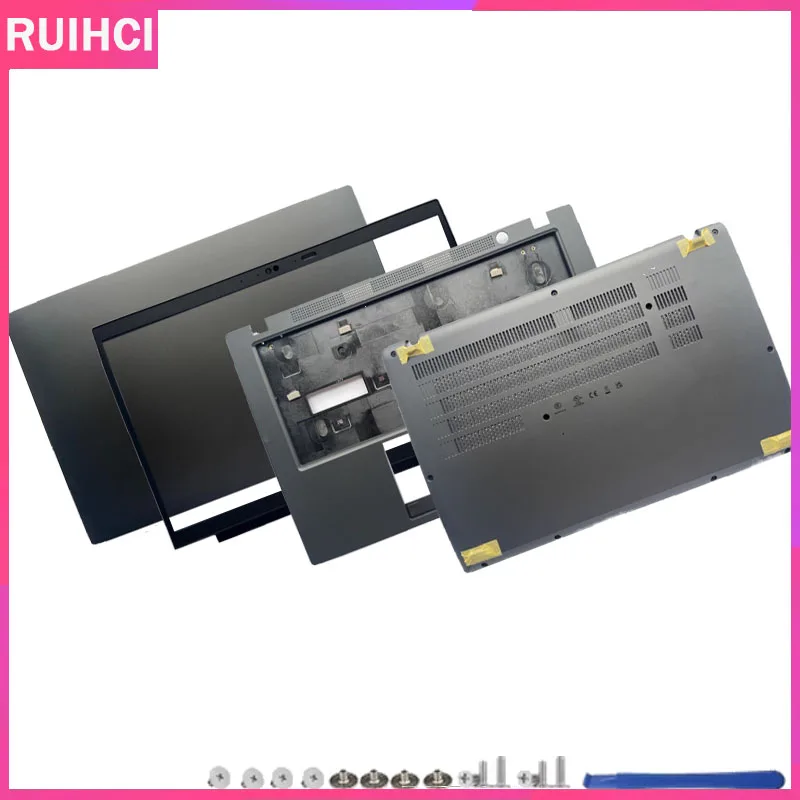 

New Cover Laptop LCD Rear Back Top Cover Front Bezel Palmrest Upper Lower Bottom Case Black For Thinkpad L14 Gen3 Gen4
