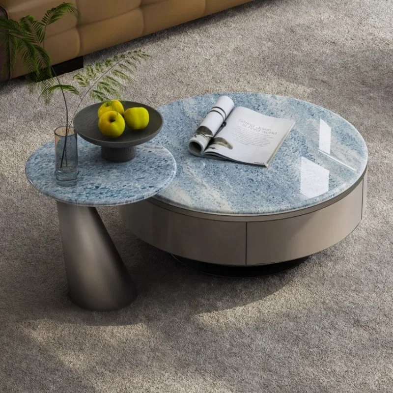 Mesa de centro minimalista de tapa dura, diseño de exhibición, Mesa de centro italiana Glam, Mesa de suelo única, Centro, accesorios para el hogar y salón