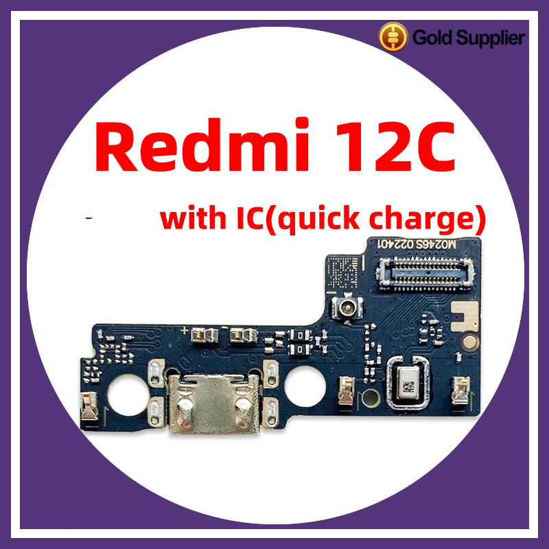 

For xiaomi Redmi 12C Dock Connector USB Charger Charging Port Flex Cable Board Replacement