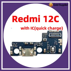 For xiaomi Redmi 12C Dock Connector USB Charger Charging Port Flex Cable Board Replacement