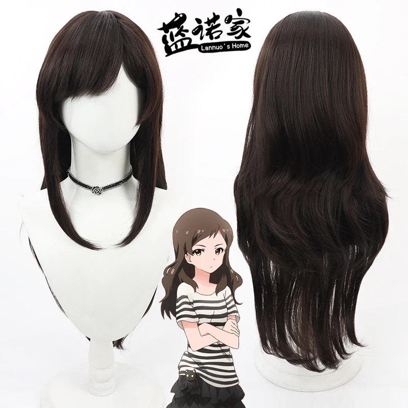 

Anime The Idolmaster Shiho Kitazawa Cosplay Wig Halloween Carnival Party Props Synthetic Hair Heat Resistant Fiber + Wig Cap