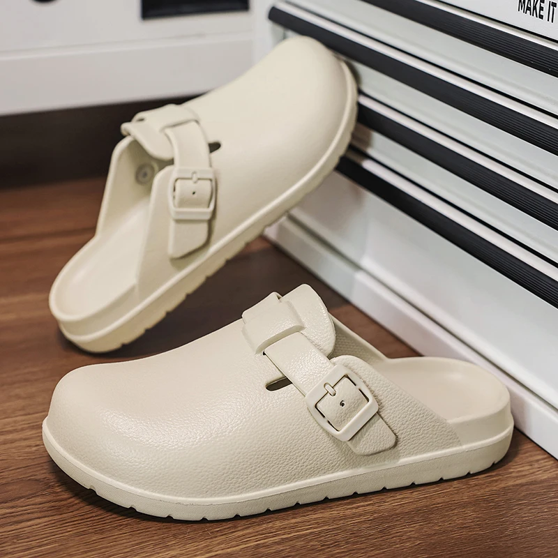 

Men Clogs Slides New Summer Slippers Working Slippers Nurses Soft Eva Slides Anti-Slip Lab Waterproof Medical Slippers