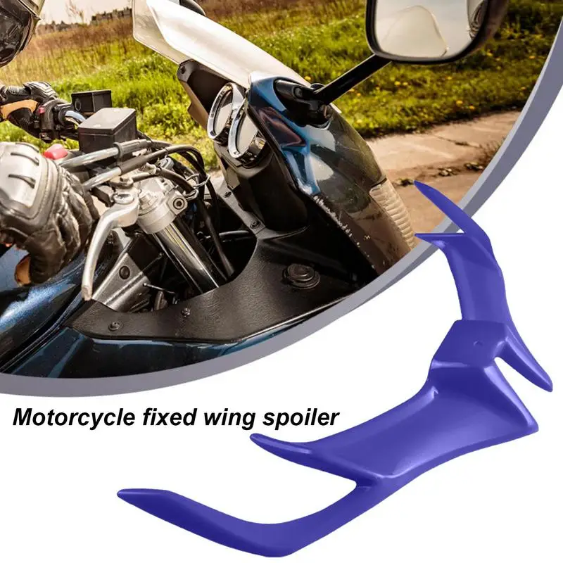 1PC Motorcycle Winglets Aerodynamic Wing Front Side Spoiler & Fairing Winglets Fixed Wind Wing For Enhanced Stability Ideal