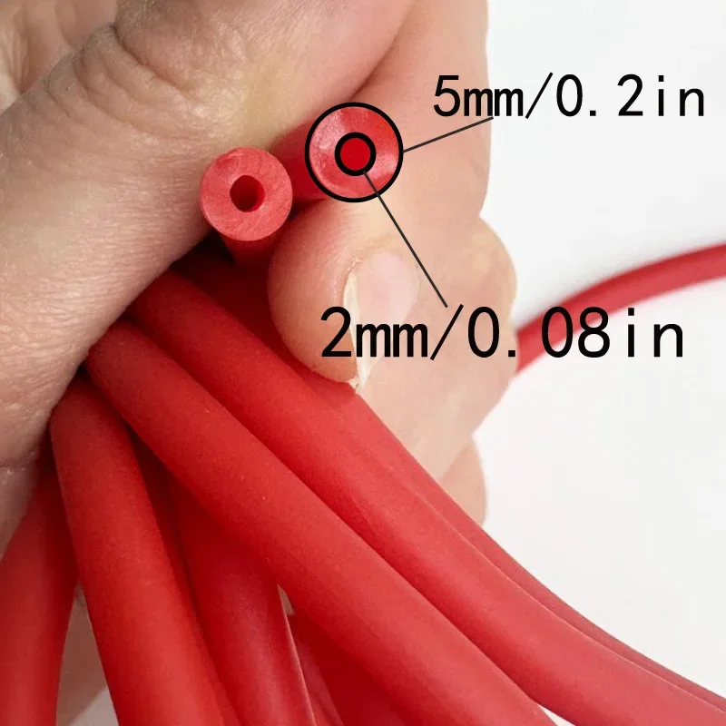 OD 5mm 1meters/2meters/5meters/10meters Rubber Tubing Natural Pure Latex Rubber Bands
