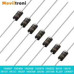 Multi-type Rectifier Diodes Quality Electronic Silicon Diodes 1N4007 1N5404 1N5408 1N5819 1N5822 FR107 FR157 HER308