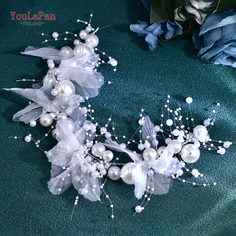 YouLaPan Women Flower Belt For Wedding Dress Elegant Pearl Waist Ornaments Bride Banquet Evening Dress Belt Accessories SH785