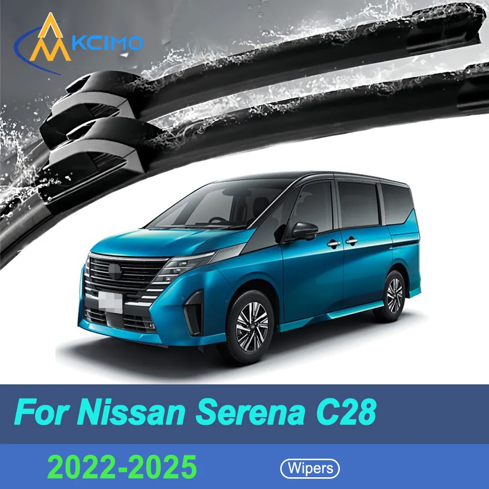 

For Nissan Serena C28 2022-2025 Clean Quiet Windshield Model Y Wiper Blades 2pcs Windscreen Window Car Accessories