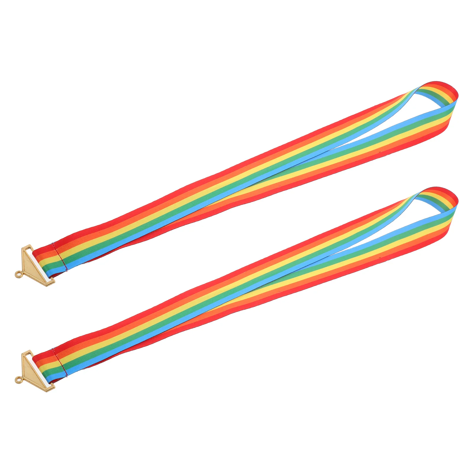 

2 Pcs Ribbons Award Neck Lanyards for Medals Nylon Graduation Kindergarten Competition Ribbons Sports Student Recognition