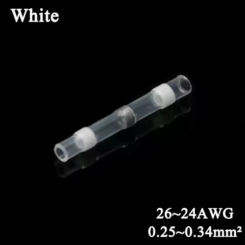 10 ~ 500pcs Solder Seal  Wire Connectors Kit Heat Shrink Butt Crimp Terminals Waterproof Electrical Cable Splice Connector - Image 15