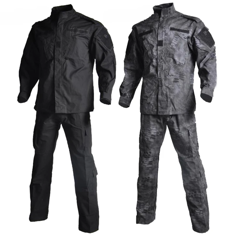 Waterproof Rain Jacket Man Uniform Shirt + Pants Outdoor Sport Airsoft Paintball Ghillie Suit Sets Hunting Clothes Men's jacket