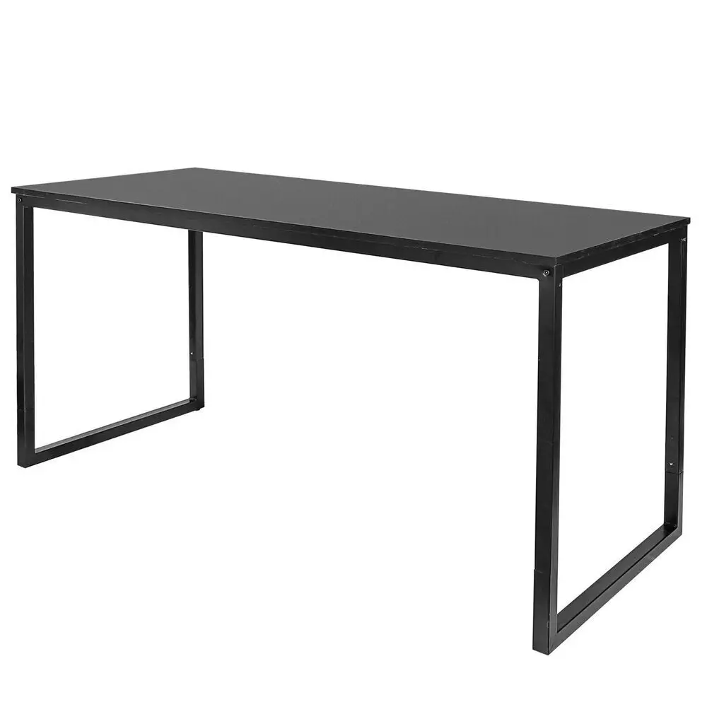 Bureau d'ordinateur de 55 pouces, grande table pour ordinateur portable, PC, étude, écriture, bureau pour la maison, noir