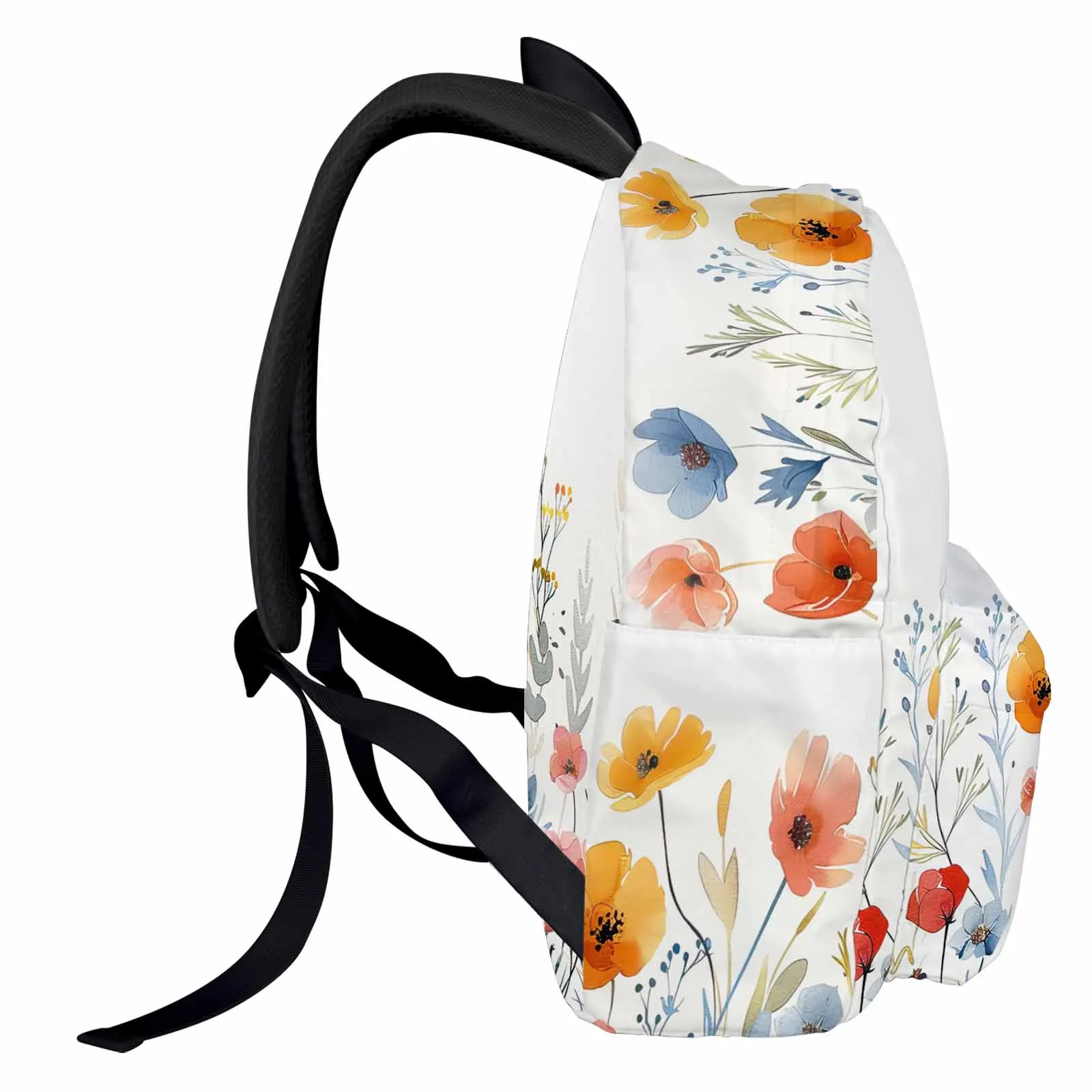 Sac à dos d'interconnexion de plantes et de fleurs pour femmes, sacs d'école pour adolescents, sac d'ordinateur portable pour étudiants, sac de voyage décontracté