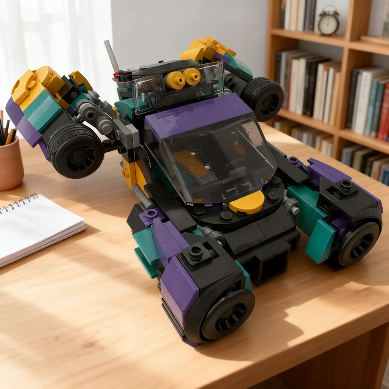 

320pcs MOC Mag Level Fire Hopper City Champions Model Building Blocks Construction Christmas Gift Education Toy Brick Birthday