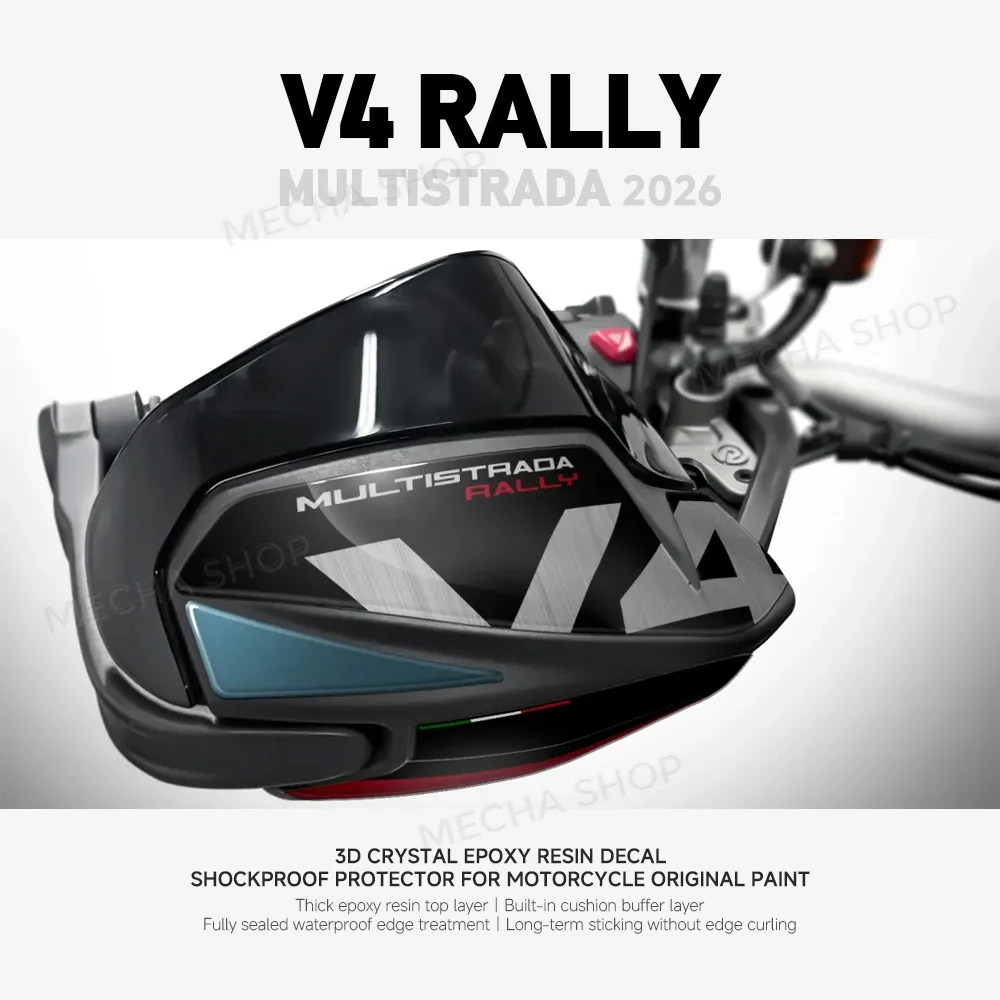 Motorcycle Handguard Stickers Hand Guard Shield Protection Decals For Multistrada V4 Rally 2026