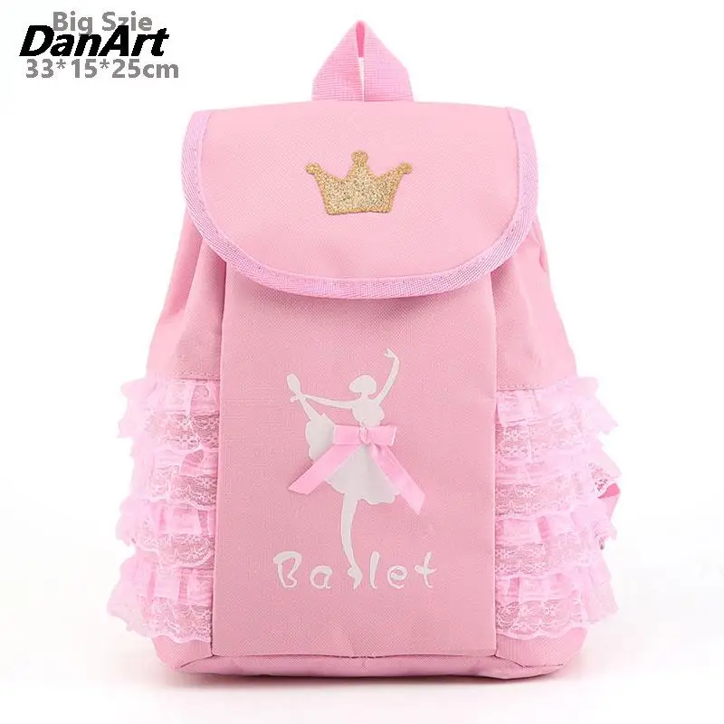 2024 Children's Backpack Ballet Latin Dance Fashion Dance Bag Girls Sports Drawstring Dance Package Backpack Storage Daypack