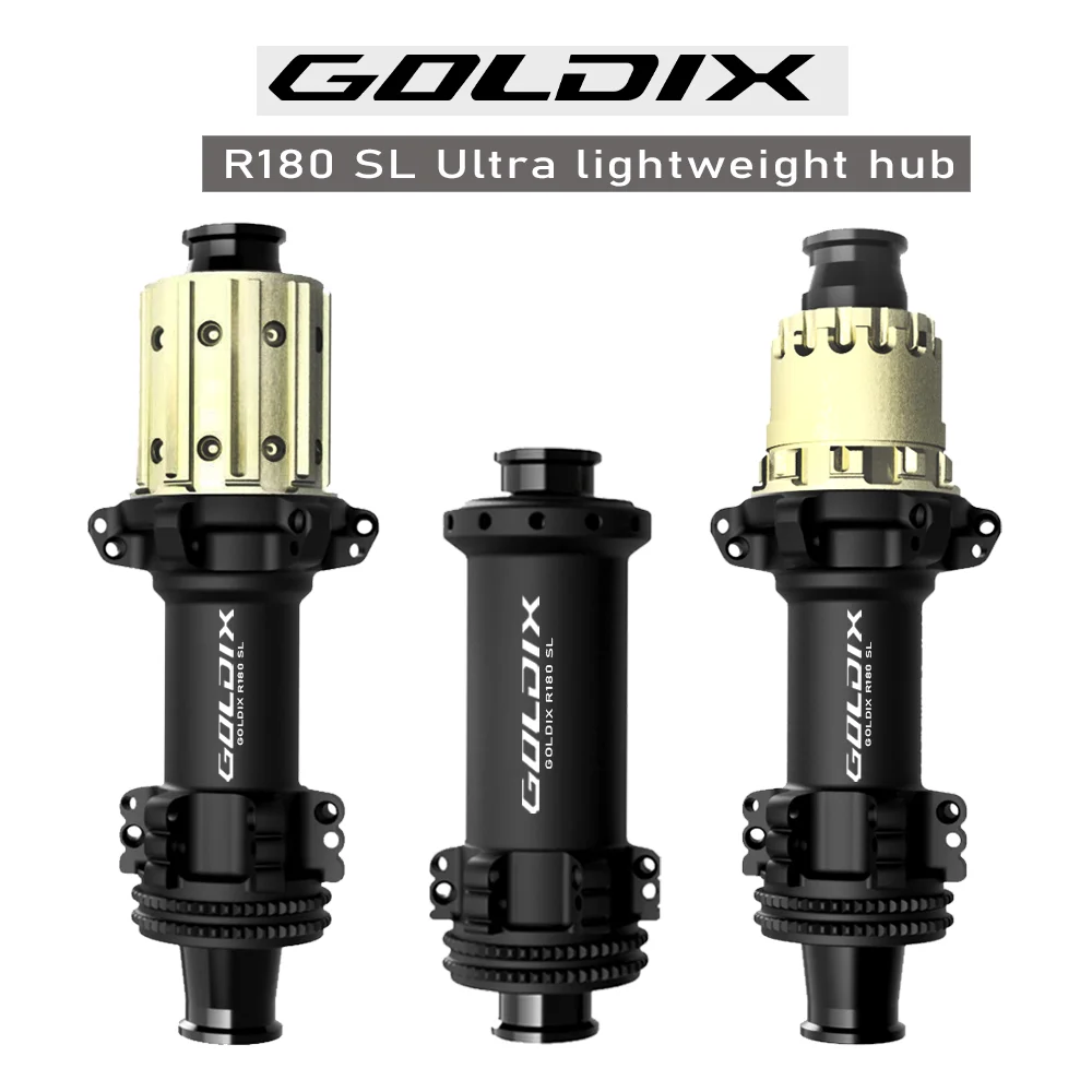 

GOLDIX 180SL Road Hub Ultra Light HG/XDR Central Locking Disc 24 Hole Ratchet 36T Straight Hub Gravel Bicycle for Shimano/SRAM