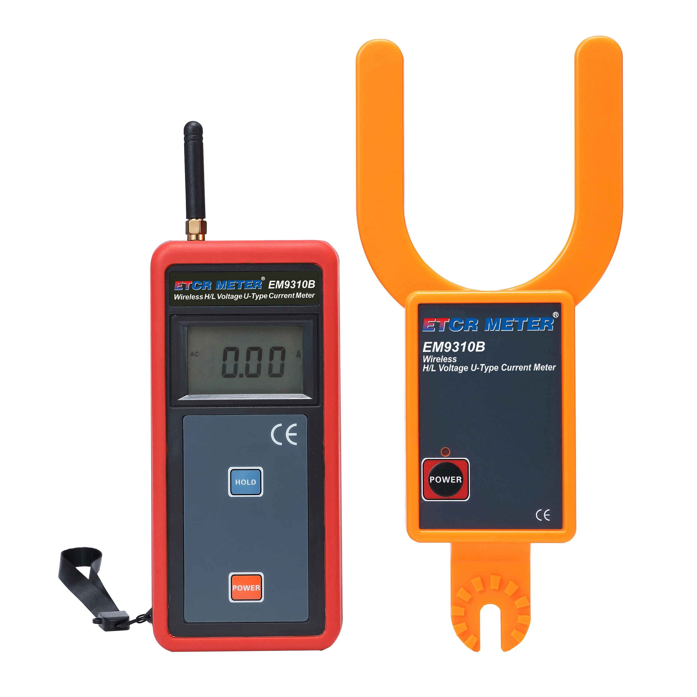 EM9310B H/L Voltage 0.00A~9999A Current Clamp Meter with LCD Data Storage Wireless High Voltage U-Type Current Meter