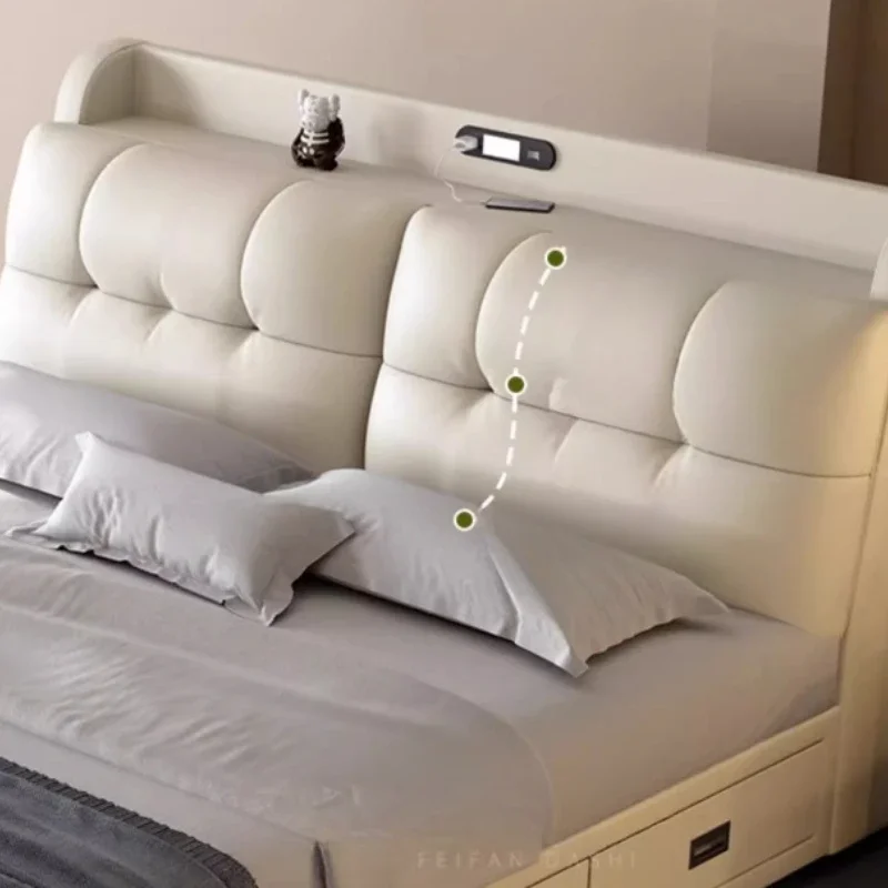 Esthétique moderne lit concepteur crème vent mariage dormir lit Unique mode princesse Art Muebles salon Suite meubles