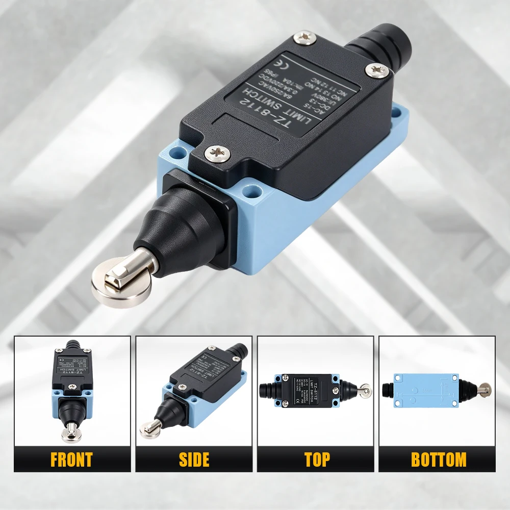 HLTNC ME Series Travel Limit Switch ME-8104 8107 8108  ME-8112 ME-9101 Adjustable Roller Lever Arm Limit Switch AC250V NO NC