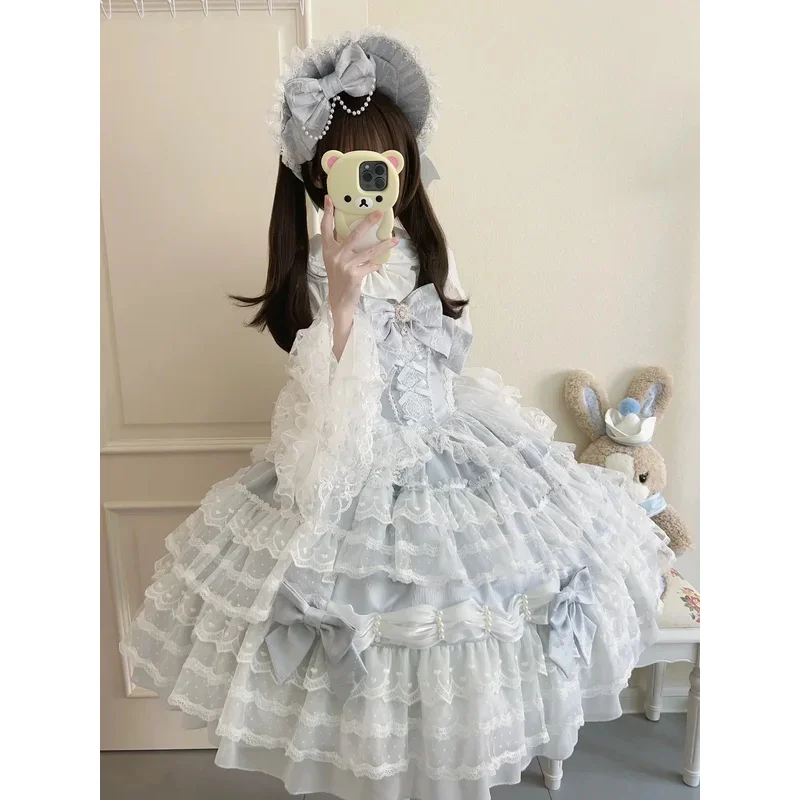 Harajuku Original Design Lolita Dress Doll Sense Jsk Suspender Dress Winter Tea Party Birthday Girl Princess Clothes Sweet 2025