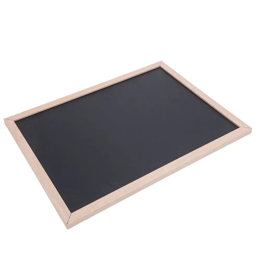 4pcs 7.87 X 11.8 Inches Hanging Chalkboard Sign Hanging Design Chalkboard Surface Wooden Menu Board Message Chalkboard