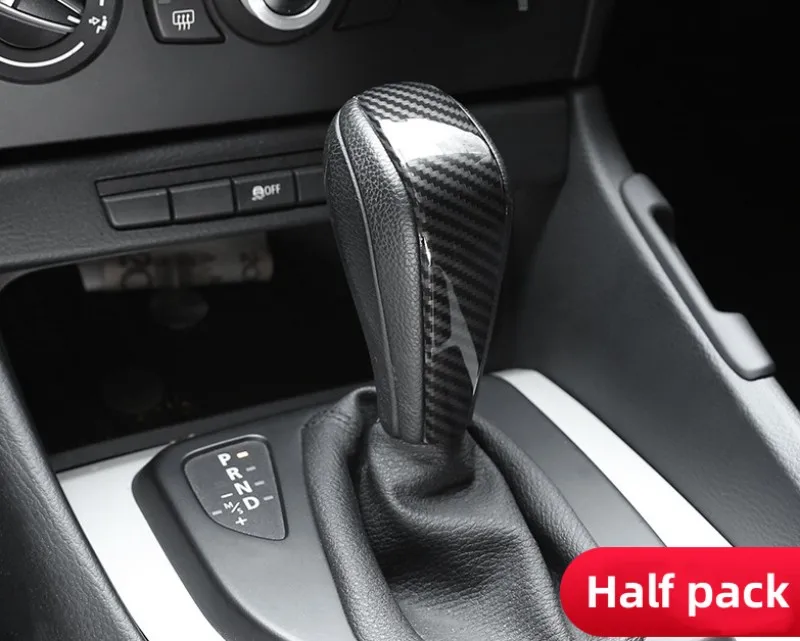 Car Accessories Gear Shift Knob Cover Shell ABS Carbon Fiber Handbrake Sticker For BMW 3 Series E91 E90 E92 E93 2006-2012