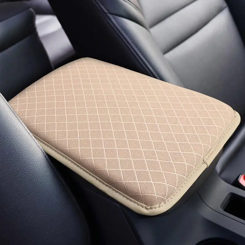 Armrest Box Cover Automobile Armrest Box Covers Pu Leather And Memory Foam Car Center Console Cover Armrest Box Mat Pad