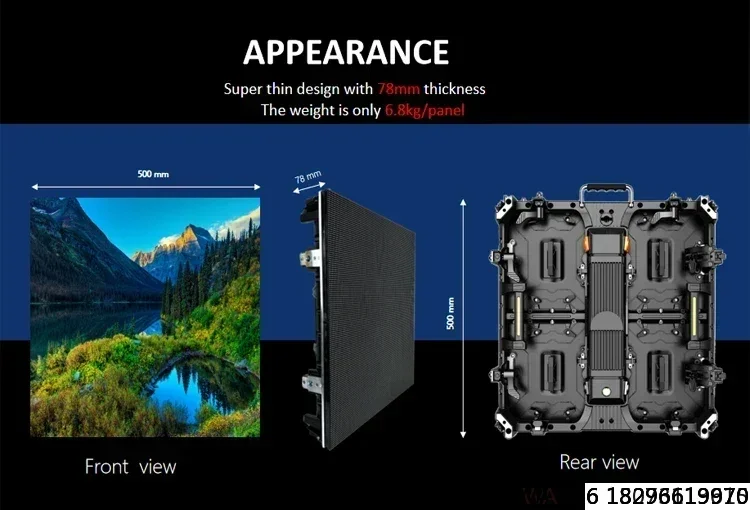 

Outdoor P3.91 Flexible LED Display Screen Waterproof for Curved Stage Installations