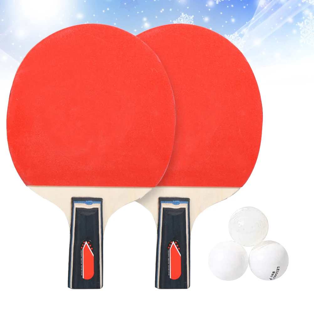 

Table Tennis Professional Pong Racket Anti Grip Training Racket High Elastic Sponge Offensive Play Light Handle for All