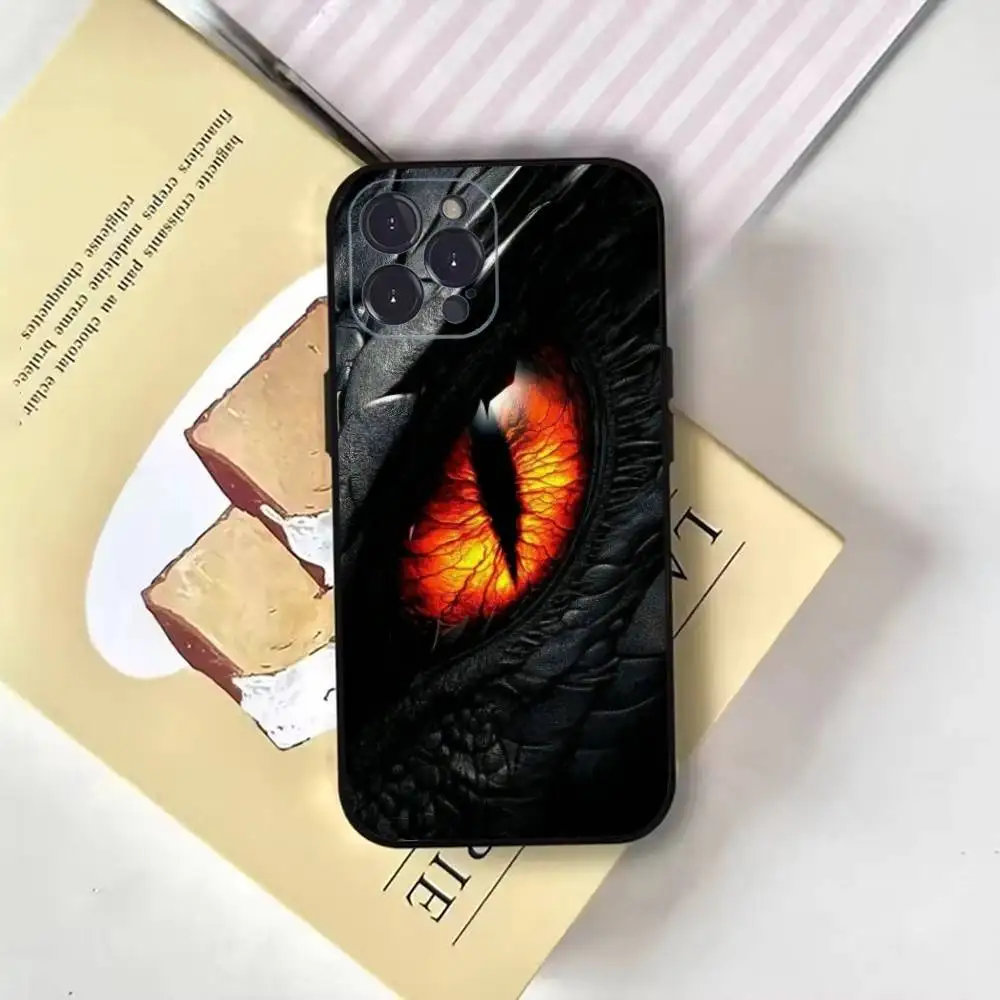 Evil eyes Phone Case For iPhone16,15,14,13,12,11 Plus,Pro Max,XS,X,XR,SE,Mini,8,7,Soft Black Cover