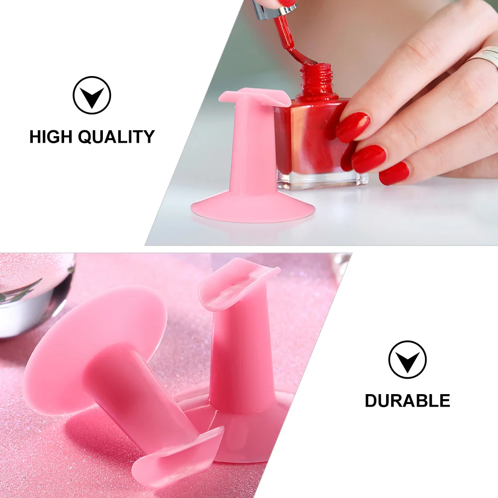 

10pcs Finger Stands For Nails Premium Plastic Ergonomic Design Lightweight Portable Nail Art Tools Manicure Supplies Finger