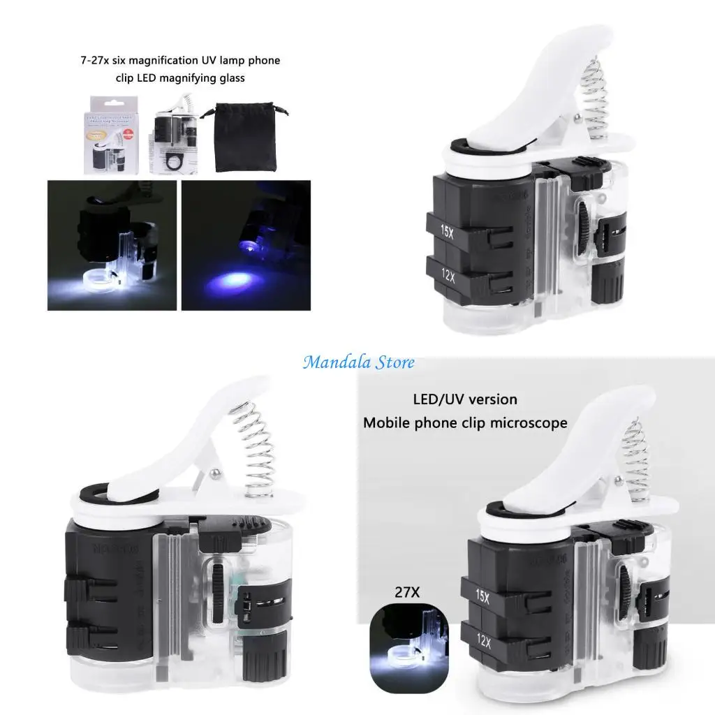 U2JC Functional Tool with 7 to 27x Zoom and Integrated LED and Light for Professional and Hobbyist Use