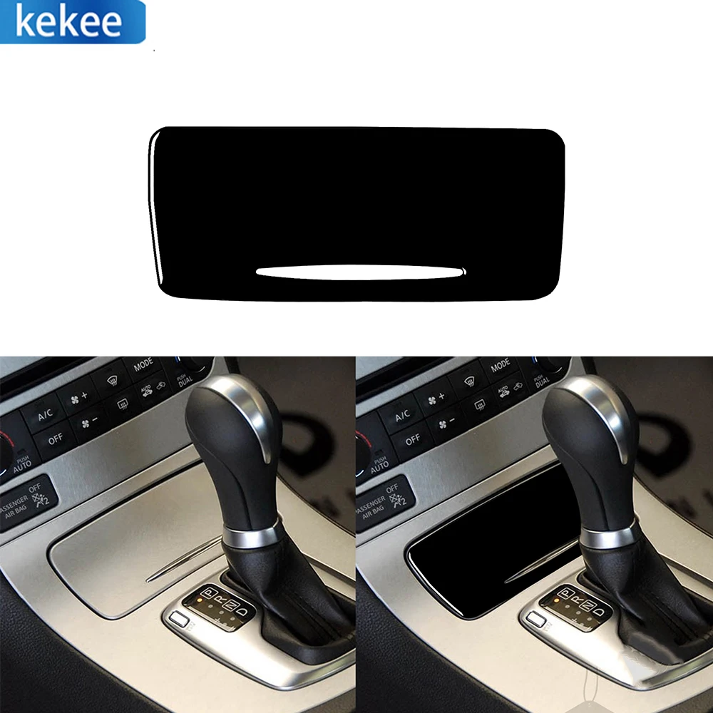 

For Infiniti G35 07-08 G37 08-13 G25 11-12 Q60 14-15 Gear Shift Ashtray Panel Cover Accessories Interior Piano Black Stickers