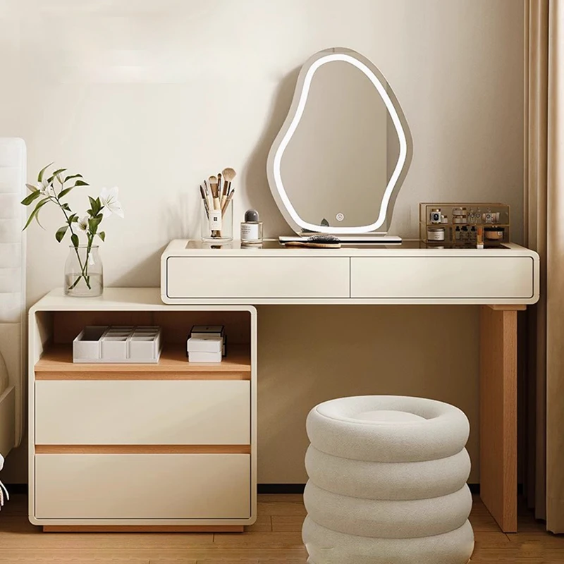 

Nordic Vintage Vanity Table Elegant Minimalist Aesthetic Premium Vanity Table Artistic Design Meuble De Chambre Furniture