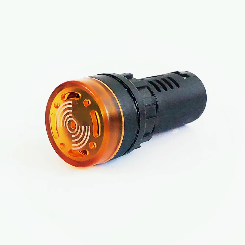 LED Active Buzzer Beep Alarm Indicator 1pc AD16-22SM 12V 24V 110V 220V 380V Red Green Yellow Black 16mm Flash Signal Light