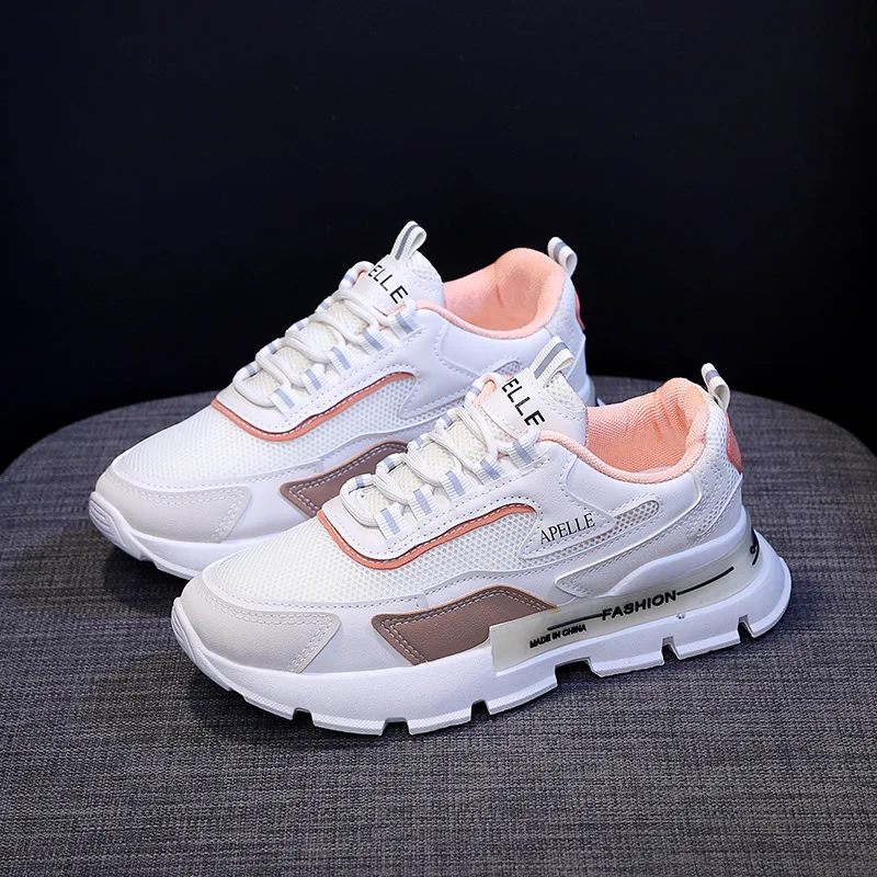 

Sneakers Women Platform Shoes Leather Patchwork woman Casual shoes Sport Shoes Ladies Outdoor Running Vulcanized Shoes