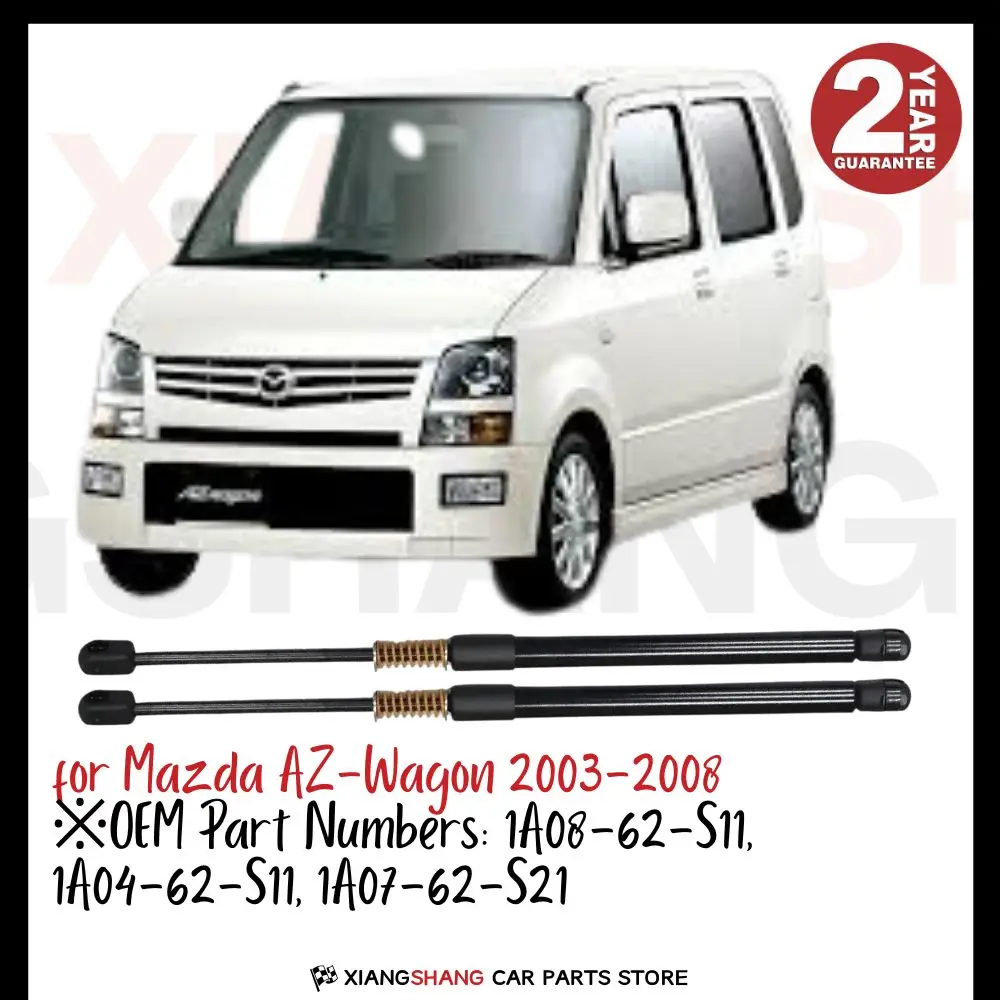 

2pcs Rear Tailgate Damper for Mazda AZ-Wagon (MJ21S/MJ22S) 2003-2008 Tailgate WITH SPRING Trunk Boot Gas Charged Gas Struts