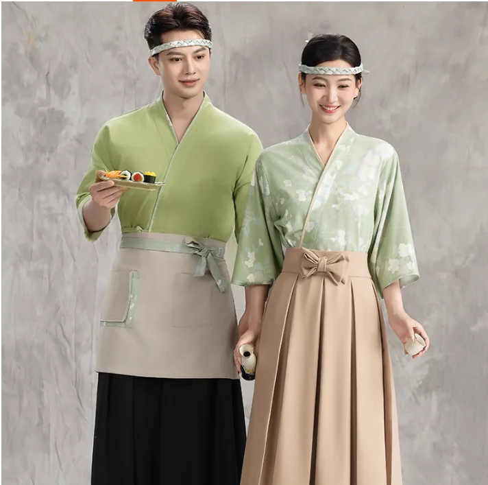 Japanese Workwear, Sushi Restaurant Waiter, Restaurant Uniform