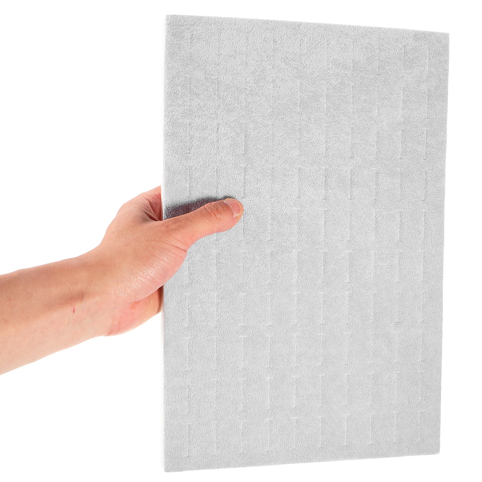 

2Pcs Ring Organizer Insert 100 Slots Soft Sponge Jewelry Display Tray for Stores Collections Antislip Base Easy Access