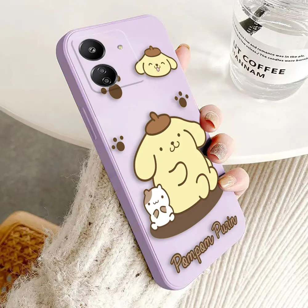 Cartoon Dog Pompom Purin Cover Phone Case For Redmi A1 9 9A 9C 9T 10 12 12C 13C 8 K30 K40 K60 NOTE 9S 9PROMAX 10LITE 5G