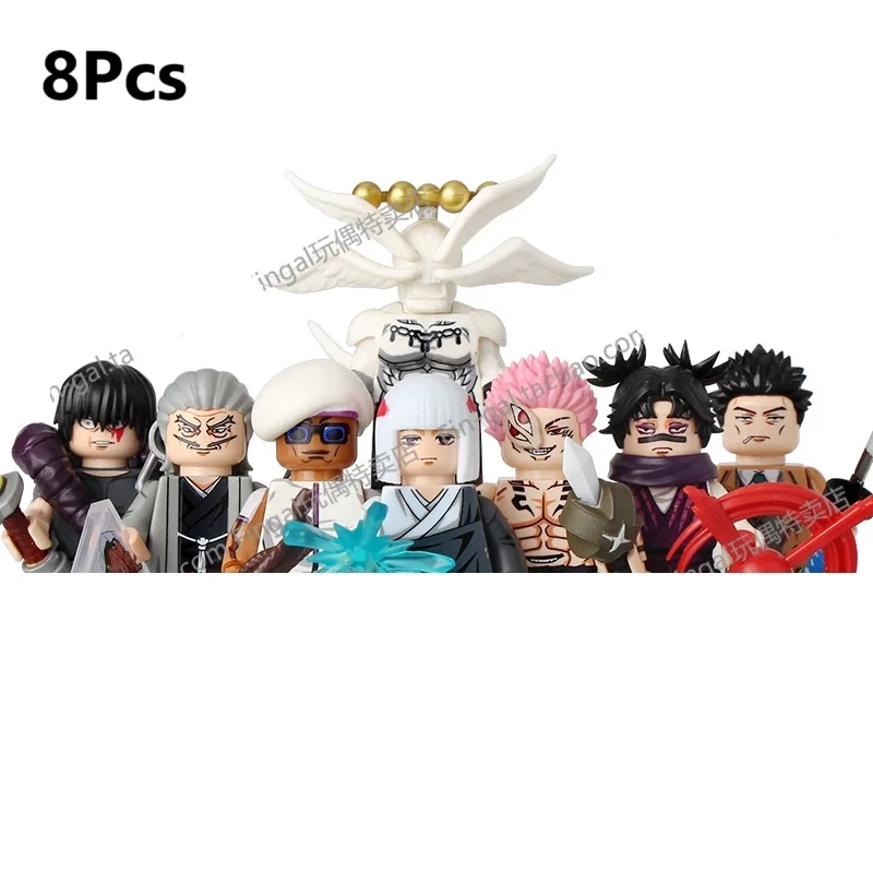 WM6200 WM6201 WM6202 Itadori Yuji Jujutsu Kaisen Set Building Blocks Mini Action Figure Toys