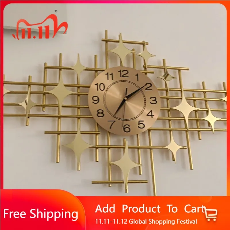 

Restaurant Digital Clock Wall Living Room Luxury Interior Aesthetic Design Wall Watch Fashion Creative Reloj Pared Home Design