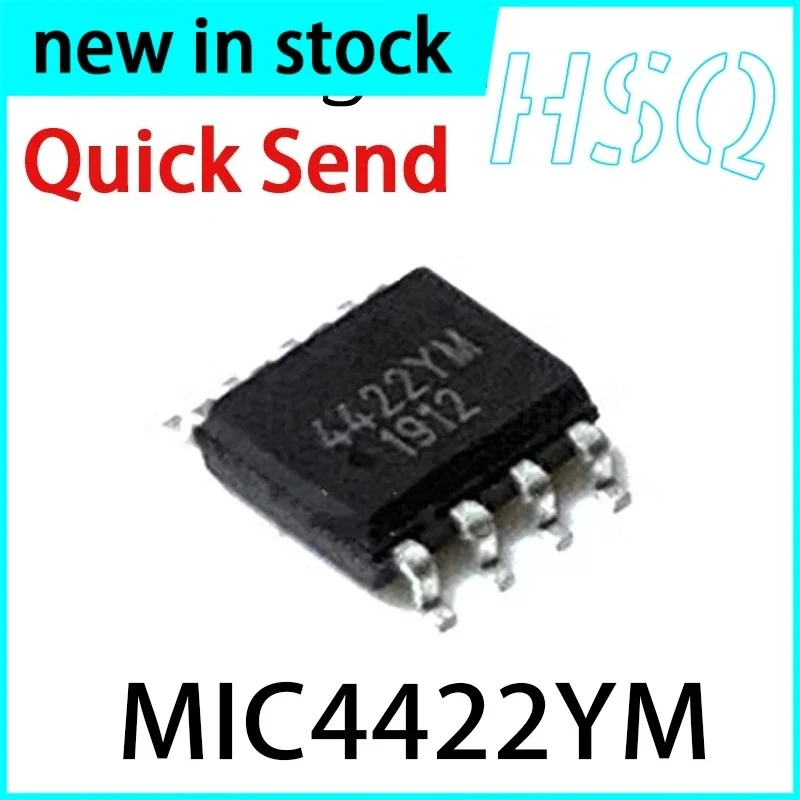 5PCS New MIC4422YM Screen Printed MIC4422 Packaged S0P-8 Power Management Driver Chip