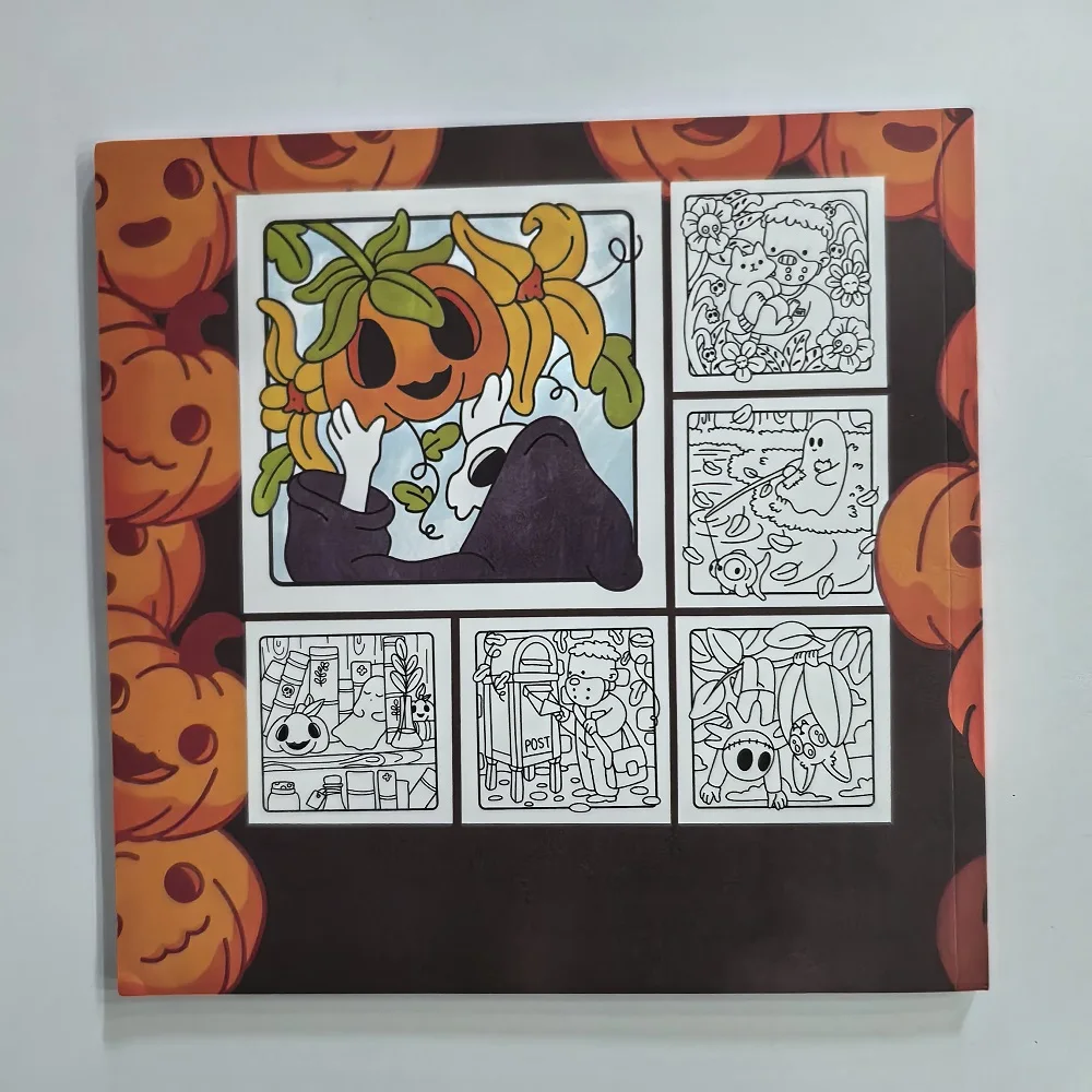 Halloween Coloring Book for Adults - Spooky Ghosts, Pumpkins & Witches Designs | Stress Relief Gift